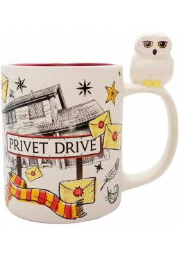 Taza 3D Hedwige & Privet Drive - Harry Potter