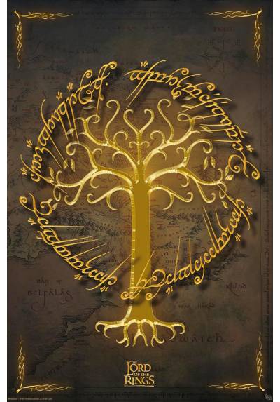 Poster Arbol Blanco - El Señor de los anillos (POSTER 61 x 91,5)