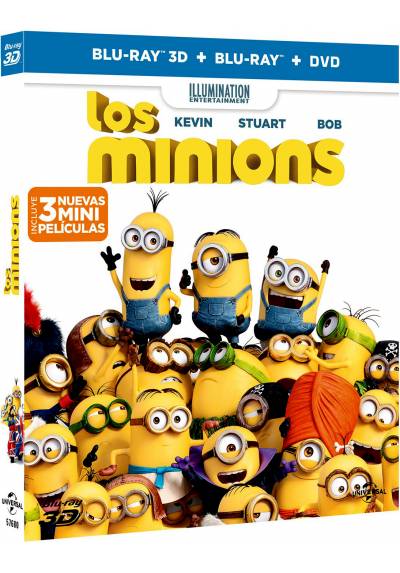 Los Minions (Blu-ray 3D + Blu-ray + DVD)