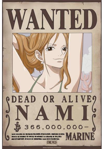 Poster Wanted Nami Wano - One Piece (POSTER 52x38)