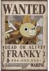 Poster Wanted Franky Wano - One Piece (POSTER 52x38)