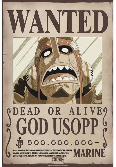 Poster Wanted Usopp Wano - One Piece (POSTER 52x38)