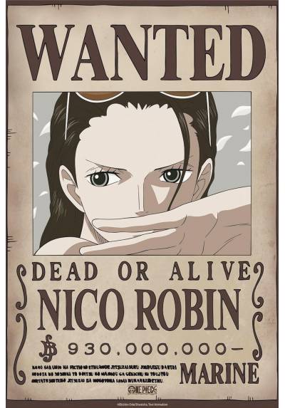 Poster Wanted Nico Robin Wano - One Piece (POSTER 52x38)