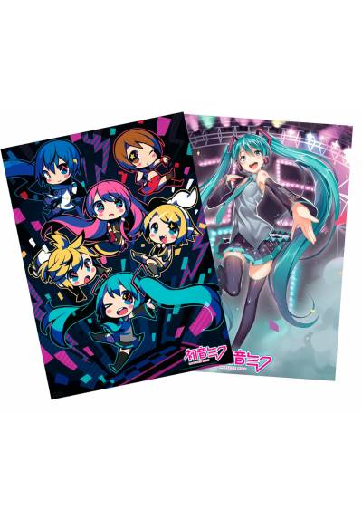 Set 2 Chibi Poster Hatsune Miku - Hatsune Miku (POSTER 52x38)