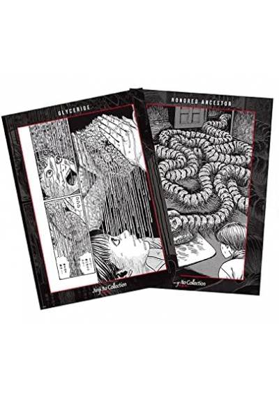 Set 2 Chibi Poster Souichi and Tomie - Junji Ito (POSTER 52 x 38)