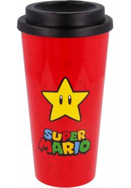 Vaso Cafe Doble Reutilizable - Super Mario