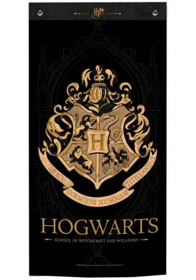 Banner de tela Hogwarts - Harry Potter