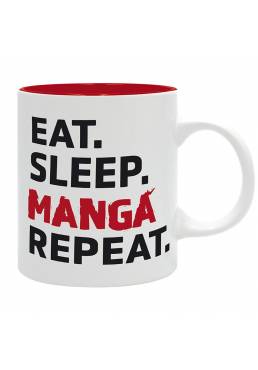 Taza Eat Sleep Anime Repeat - Asian Art