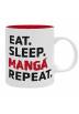 Taza Eat Sleep Anime Repeat - Asian Art