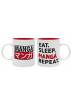 Taza Eat Sleep Anime Repeat - Asian Art