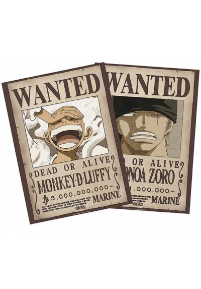 Set 2 Chibi Posters Luffy & Zoro - One Piece (POSTER 52x38)