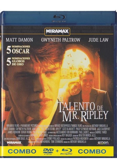 El Talento De Mr. Ripley (Blu-Ray + Dvd) (The Talented Mr Ripley)