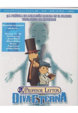 Profesor Layton Y La Diva Eterna (Blu-Ray + Dvd + Libro) (Eiga Reiton-Kyôju To Eien No Utahime)