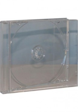 Estuche CD Jewell Box 10mm Bandeja Trasnparente (1 Disco)