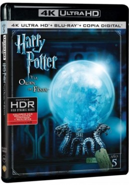 Harry Potter Y La Orden Del Fenix (Blu-Ray 4k Ultra Hd + Blu-Ray + Copia Digital) (Harry Potter And The Order Of The Phoenix)