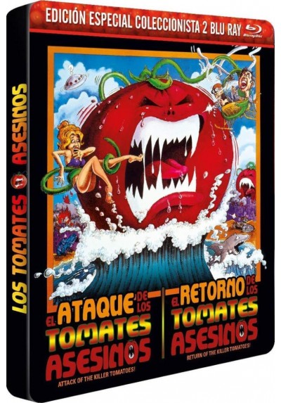 Pack El Ataque De Los Tomates Asesinos / El Retorno De Los Tomates Asesinos (Blu-Ray) (Estuche Metalico)