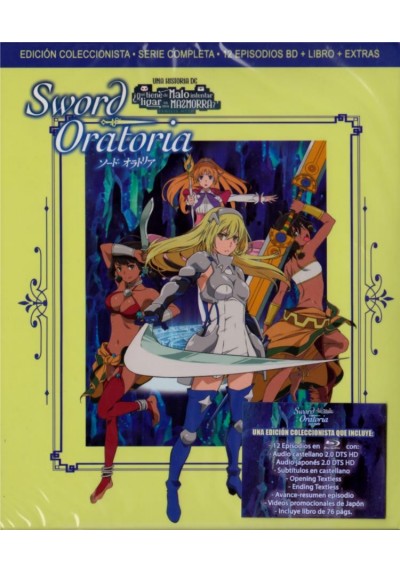 Sword Oratoria (Blu-Ray + Extras + Libro) (Dungeon Ni Deai O Motomeru No Wa Machigatteiru No Daro Ka? Gaiden: Sword Oratori)