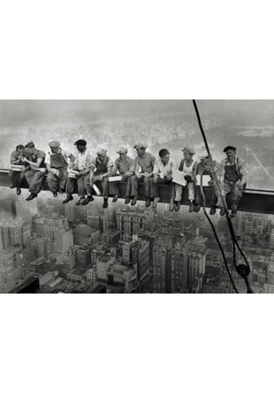 Hombres comiendo en el andamio de Nueva York (POSTER)