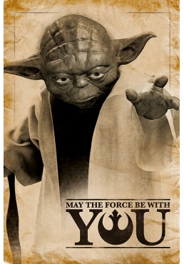 Póster Star Wars - Yoda, May The Force Be With You (POSTER)