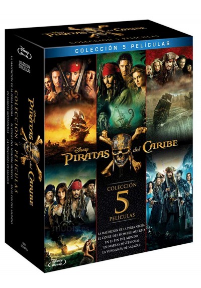 Pack Piratas Del Caribe - Volúmenes 1-5 (Blu-ray)