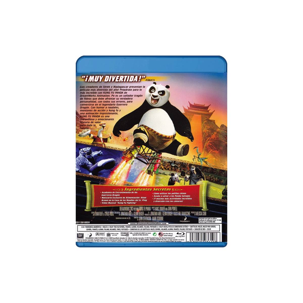 Kung Fu Panda Blu Ray 7097