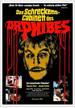 El abominable Dr. Phibes (Das Schreckenskabinett des Dr. Phibes) - Poster Laminado