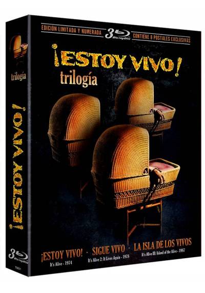 Trilogia Estoy Vivo (Blu-ray) (Digipack Edición Limitada y Numerada con 8 Postales)(It´s Alive)