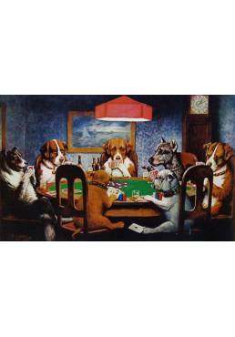 Poker Dogs - Cassius Marcellus Coolidge (POSTER 45x32)