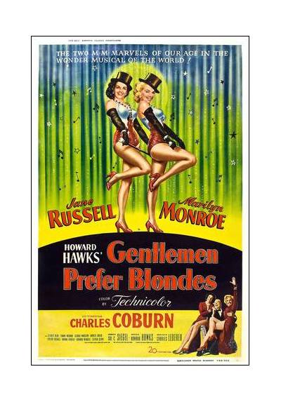 Marilyn Monroe - Gentlemen Prefer Blondes - Los Caballeros las Prefieren Rubias  (POSTER 32x45)