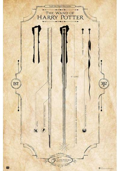 Poster Harry Potter - La Varita  (The Wand) (POSTER 61 x 91,5)