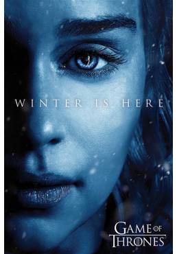 Poster Juego de Tronos - El Invierno esta aqui Daenerys (Winter is here Daenerys) (POSTER 61 x 91,5)