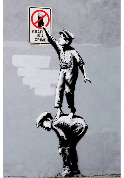 Poster Los Grafittis son un crimen  (Brandalised Grafitti is a Crime) (POSTER 61 x 91,5)