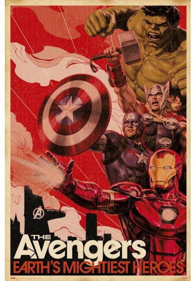 Poster Los Vengadores: Los Heroes Mas Poderosos de la Tierra (POSTER 61 x 91,5)