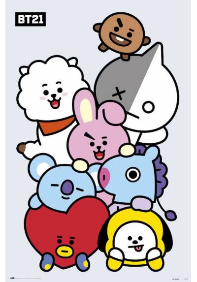 Poster BT21 - Personajes (POSTER 61 x 91,5)