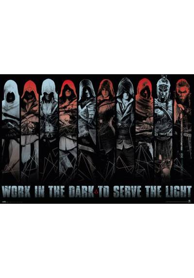 Poster Assassins Creed - Trabaja en La Oscuridad (POSTER 91,5 x 61)
