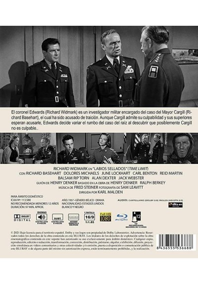 Labios sellados (Blu-ray) (Time Limit) 2