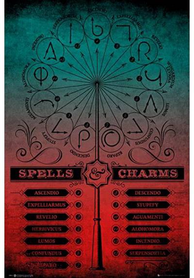 Poster Harry Potter - Hechizos y Amuletos (POSTER 61 x 91,5)