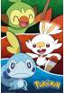 Poster Arrancadores de Pokemon Galar - Pokemon Galar Starters (POSTER 61 x 91,5)