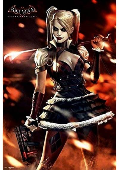 Poster Batman - Harley Quinn Fuego (POSTER 61 x 91,5)