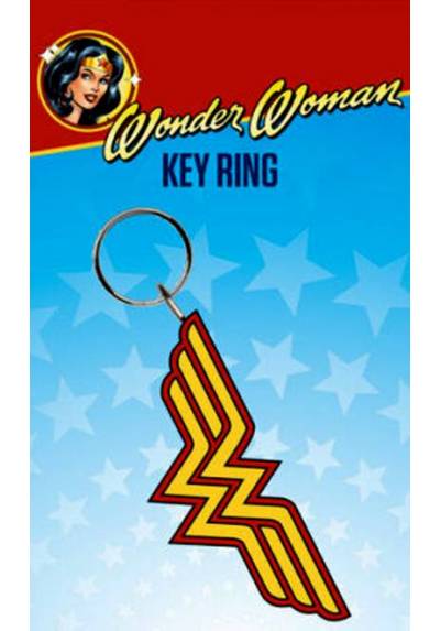 Llavero de Goma - Wonder Woman (Logo) (6 x 4.5 x 0.2)