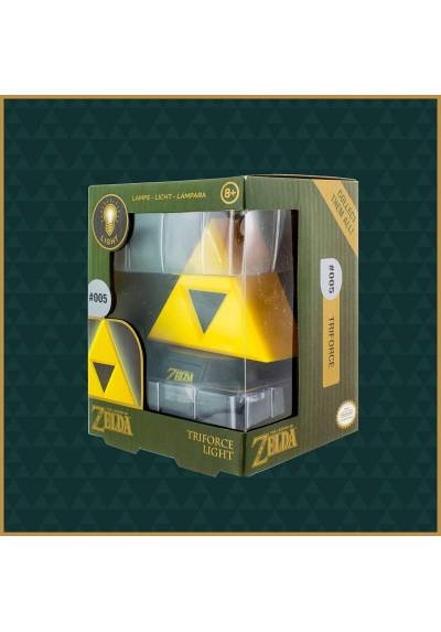 Lampara 3D LED Triforce - La Leyenda de Zelda (9 x 8 x 8)