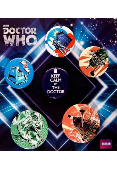 Set de Chapas de Doctor Who