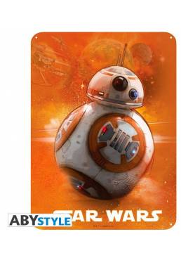 Placa de Metal BB8 - Star Wars