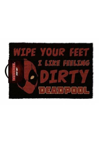 Felpudo Wipe Your Feet I Like Feeling Dirty - Deadpool (40 X 60 X 2)