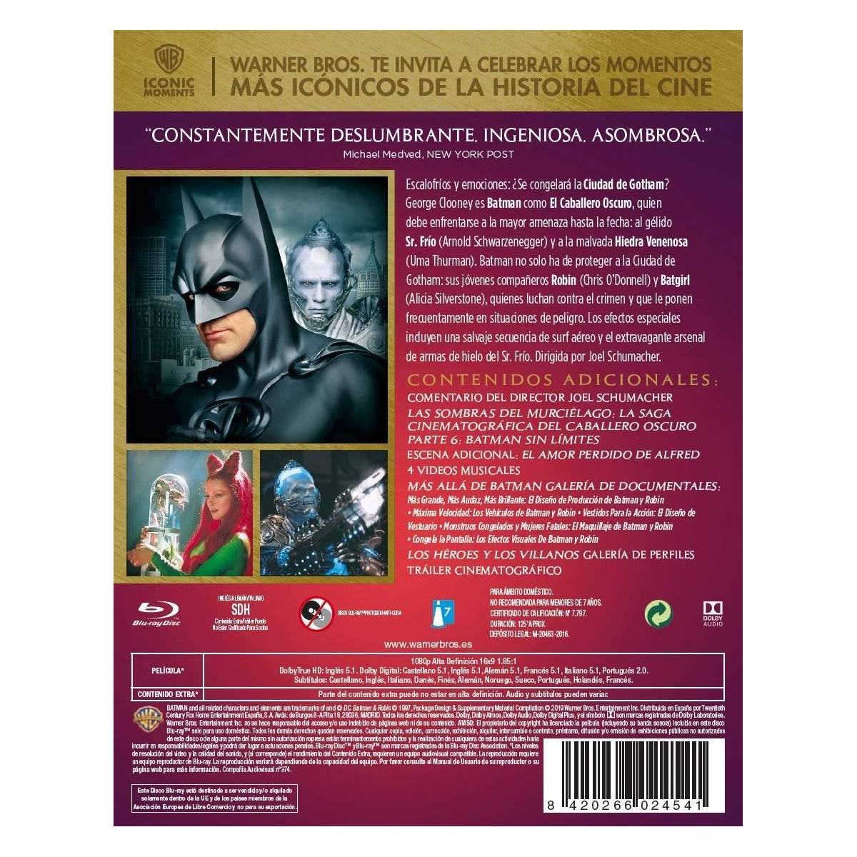 Batman Y Robin (Iconic) (Blu-Ray) (Batman And Robin)