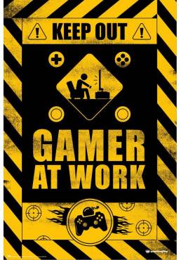 Poster Juegos Gamer At Work  (POSTER 61 x 91,5)