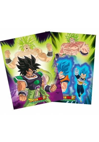 Set 2 Chibi Posters - Broly - Dragon Ball (POSTER 52x38)