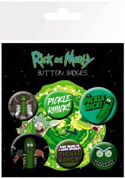 Set de Chapas Insignias - Rick & Morty