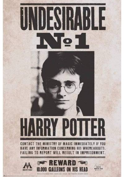Poster Undesirable N°1 - Harry Potter (POSTER 61 x 91,5)