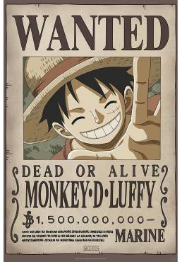 Poster Wanted Luffy New 2 - One Piece (POSTER 91.5x61)